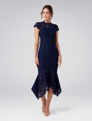 Forever New Frankie Lace Maxi Dress - Navy - 6