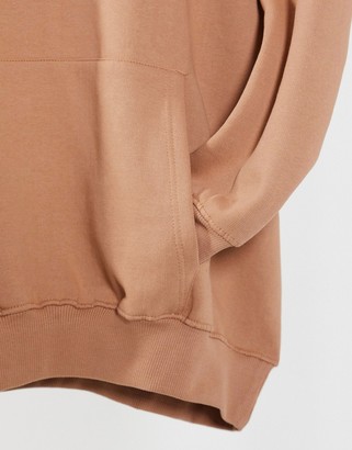 Il Sarto Petite oversized hoodie dress in tan