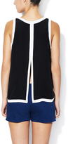 Thumbnail for your product : Aryn K Silk Silt Back Tank Top