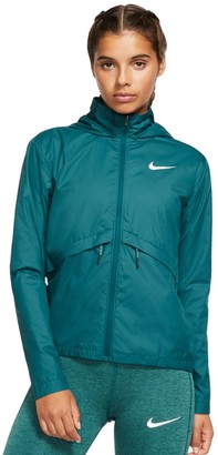 women's nike essential hooded running jacket