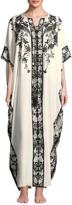 Natori Peaceful Petals Silk Nightgown