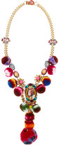 Thumbnail for your product : Swarovski MARIO TESTINO FOR MATE by VICKISARGE gold-plated, crystal and pompom necklace