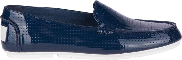 navy patent loafers womens