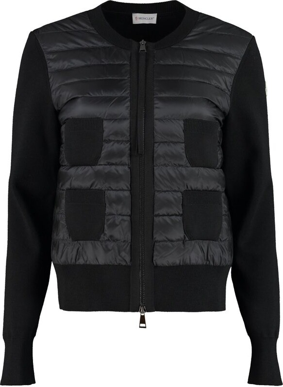 Moncler Panelled Zip-Up Padded Cardigan