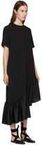 Thumbnail for your product : Edit Black Asymmetric Oversized Peplum Dress