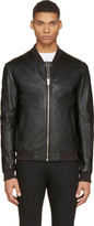 Thumbnail for your product : BLK DNM Black Leather Classic Bomber Jacket