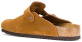 Thumbnail for your product : Birkenstock Suede Buckle Slippers