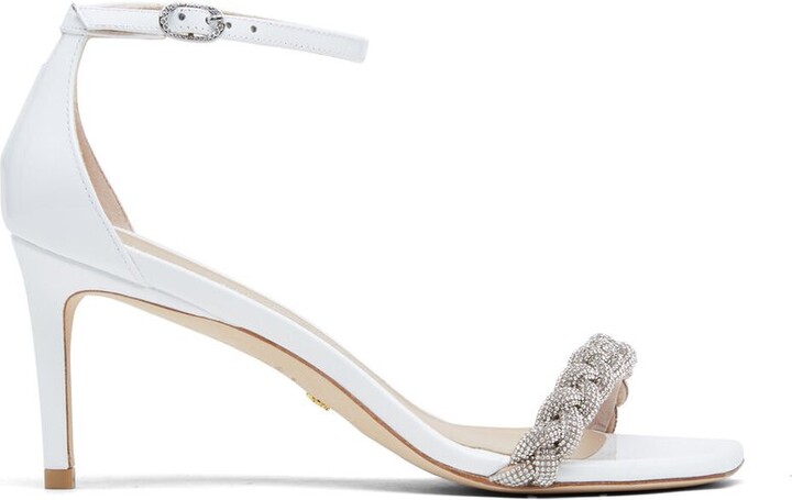 White Braided Heels | ShopStyle AU