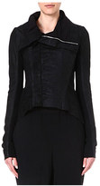 Thumbnail for your product : Rick Owens Blister leather biker jacket
