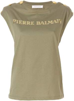 Pierre Balmain logo printed T-shirt