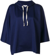 Thumbnail for your product : Maison Margiela loose fit cropped hoodie