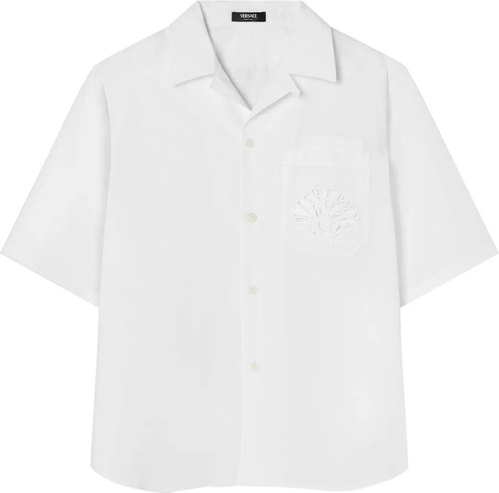 Versace Barocco Sea embroidered shirt