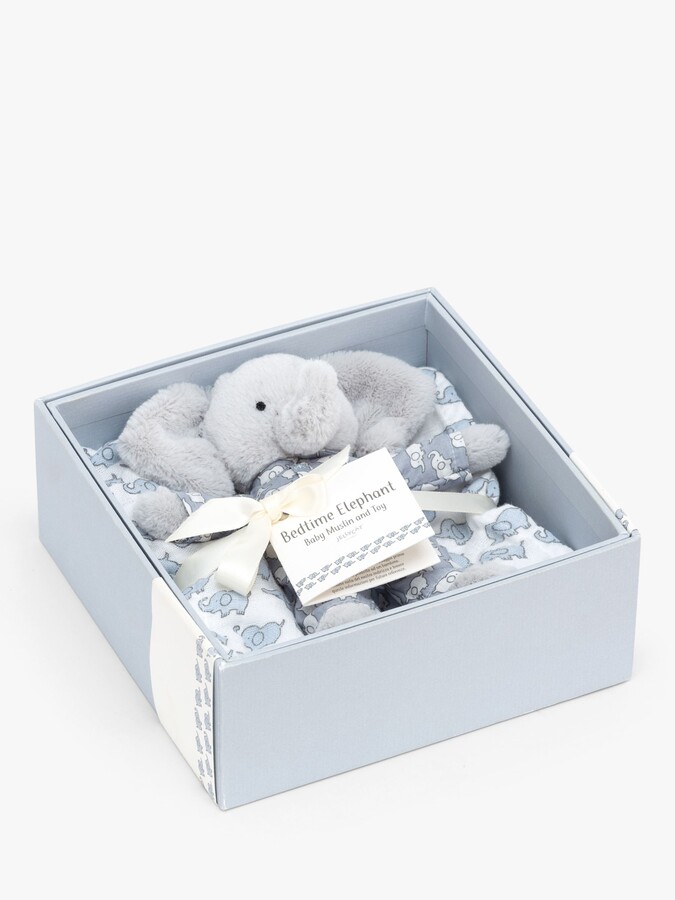Jellycat Elephant Soft Toy and Muslin 