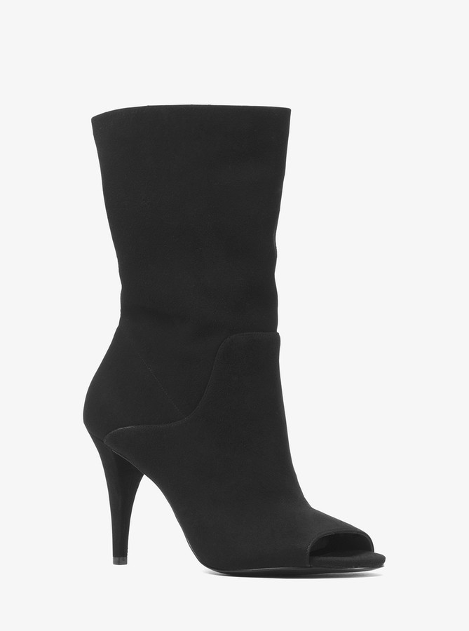 michael kors open toe booties