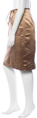 Blumarine Silk Knee-Length Skirt
