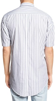 Zanerobe Striped Rugger Short Sleeve Oversized Fit Shirt