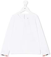 Thumbnail for your product : Burberry Kids Long-sleeve Pleat and Check Detail Cotton T-shirt