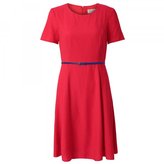 Thumbnail for your product : Oliver Bonas Raspberry Textured Tea Dress