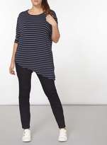 Thumbnail for your product : DP Curve Blue and Black Slim Fit Jeggings