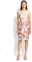 Thumbnail for your product : Kay Unger Floral Boatneck Dress