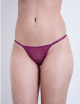 Thumbnail for your product : L'Agent by Agent Provocateur Layla floral-lace trixie thong