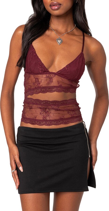Sheer Lace Cami, Shop The Largest Collection