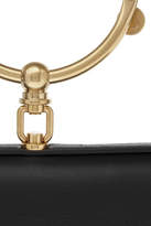 Thumbnail for your product : Chloé Nile Bracelet Mini Textured-leather Shoulder Bag - Black