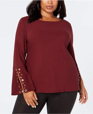 INC International Concepts Plus Size Embellished Top, Created for Macy's