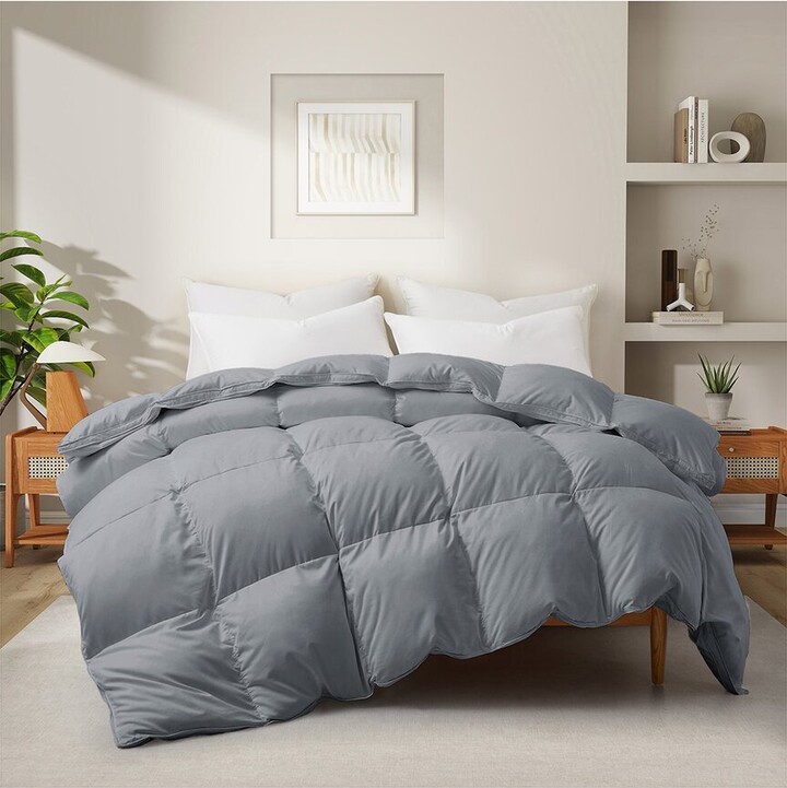 UNIKOME 360 Thread Count Extra Warmth White Goose Feather & Down Comforter