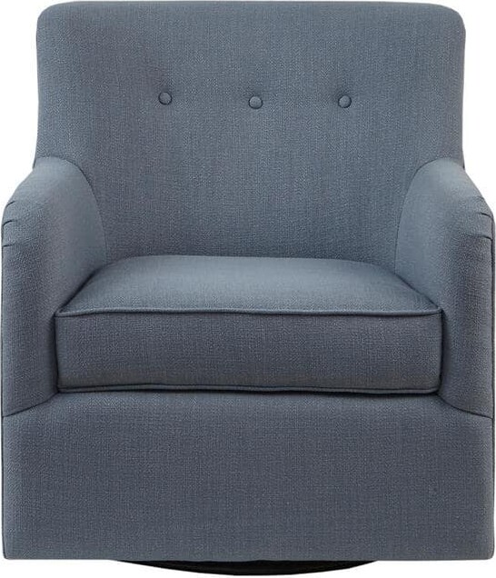 Jayne 29 in. Blue Polyester Arm Chair