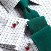 Thumbnail for your product : Charles Tyrwhitt Green and blue royal Oxford check non-iron slim fit shirt