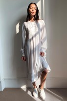 Thumbnail for your product : Nasty Gal Womens Lace Take Our Time Relaxed Midi Dress - White - 8