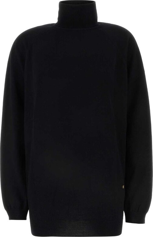 Moschino Logo Charm Open-Back Jumper