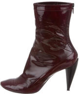 Thumbnail for your product : CNC Costume National Leather Round-Toe Ankle Boots
