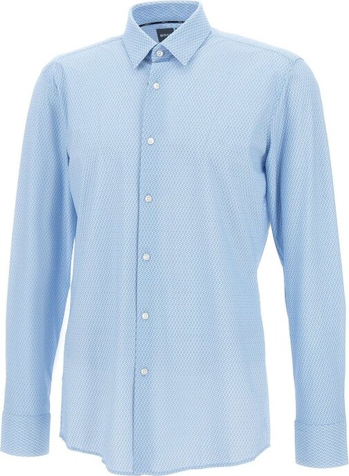 Boss Hugo Boss Printed Performance-Stretch Jersey Slim Fit Shirt