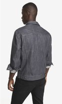 Thumbnail for your product : Express Gray Denim Trucker Jacket