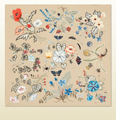 Thumbnail for your product : Gucci Flora Knight Print Silk Pocket Square