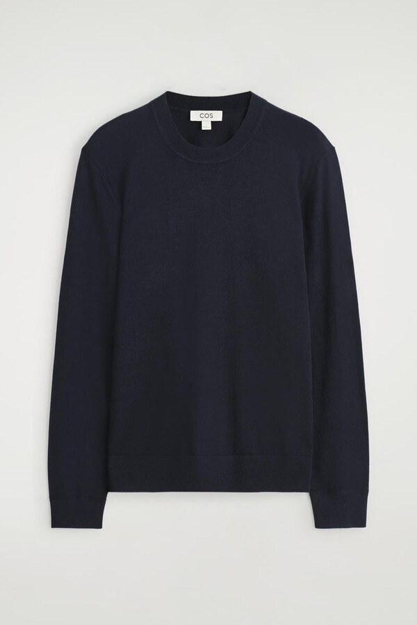Slim Merino Wool Crew-Neck Sweater