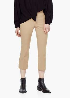 Mango Outlet Straight-Cut Crop Trousers