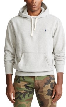 polo cotton blend fleece hoodie