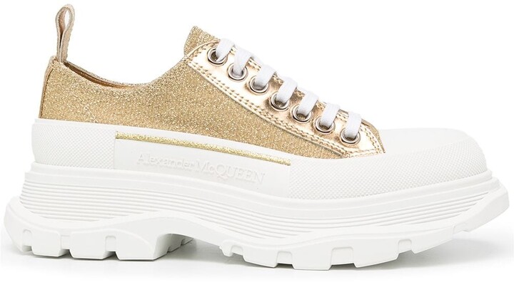 Gold Glitter Accents One-of-a-kind Hand-Painted Airwalk Shoes Size 8 Schoenen damesschoenen Sneakers & Sportschoenen Sneakers met veters 