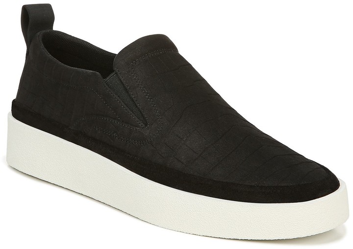 via spiga black slip on sneakers