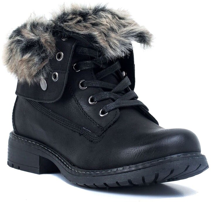 combat boots fur