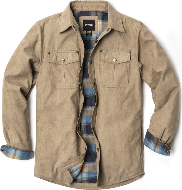 CQR Men's Flannel Lined Shirt Jackets - ShopStyle