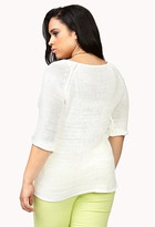 Thumbnail for your product : Forever 21 FOREVER 21+ Plus Size Relaxed Open-Knit Sweater