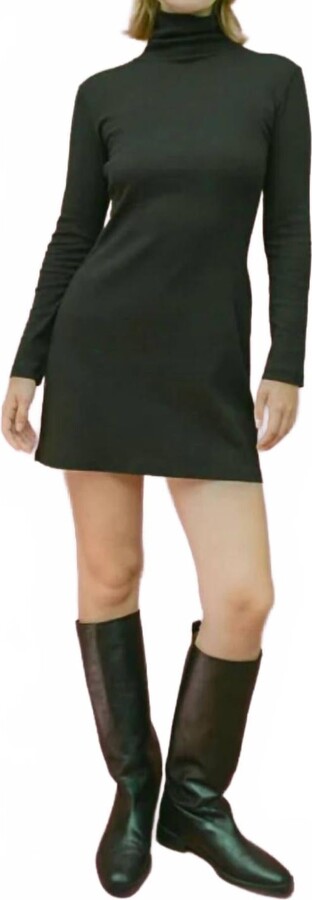 Gil Rodriguez Turtleneck Bellevue Mini Dress In Black