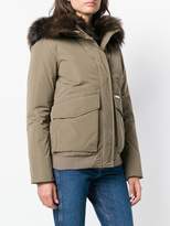 Thumbnail for your product : Woolrich fur trim coat