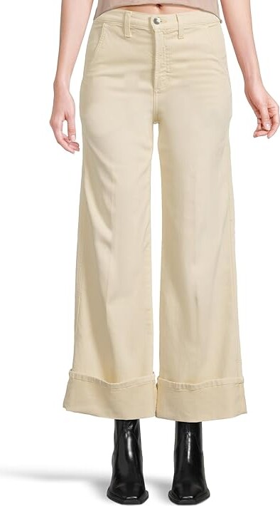 Joe's Jeans The Trixie Trouser W/ Wide Cuff Women's Jeans Creme Brulee : 30 28, Cotton/Denim/Elastane