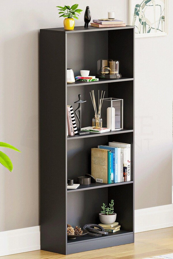 Home Discount Vida Designs Cambridge 4 Tier Large Bookcase Storage Unit