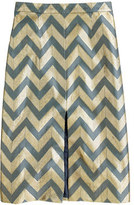 Thumbnail for your product : J.Crew Collection gilded chevron skirt